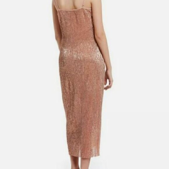 1. STATE- Sequin Slip Dress in Rosegold Nude – Size XS, Like New - Picture 6 of 8